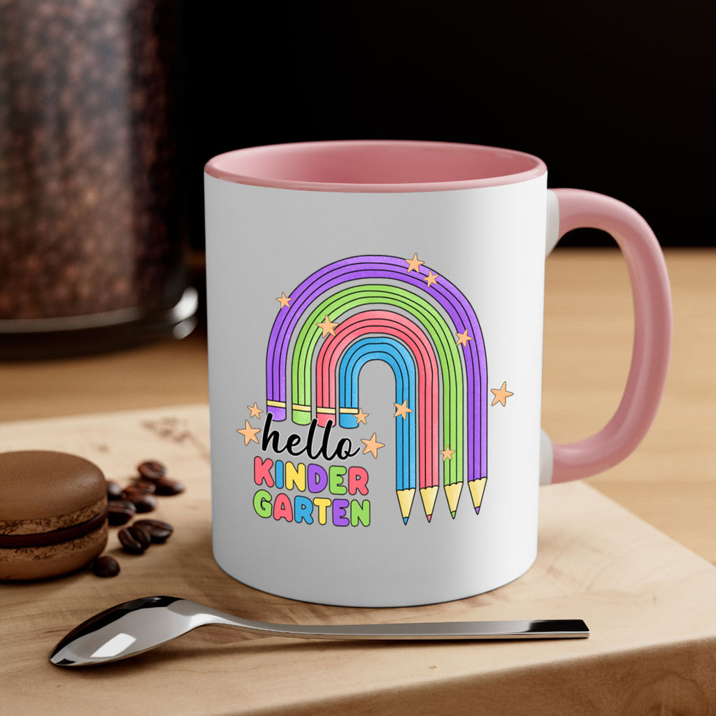 Hello Kindergarten Pencil Rainbow 4#- Kindergarten-Mug / Coffee Cup