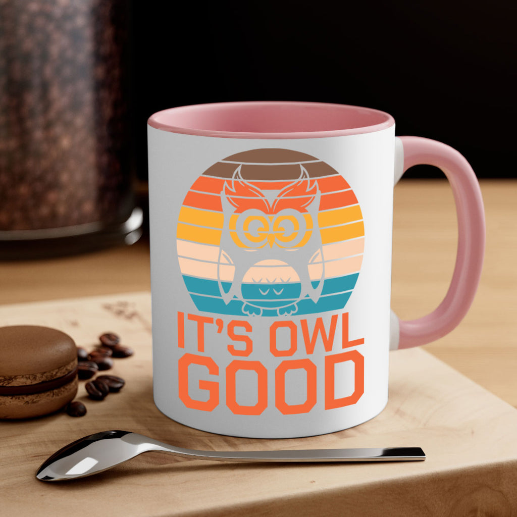 Its Owl Good Retro Owl A TurtleRabbit 10#- owl-Mug / Coffee Cup