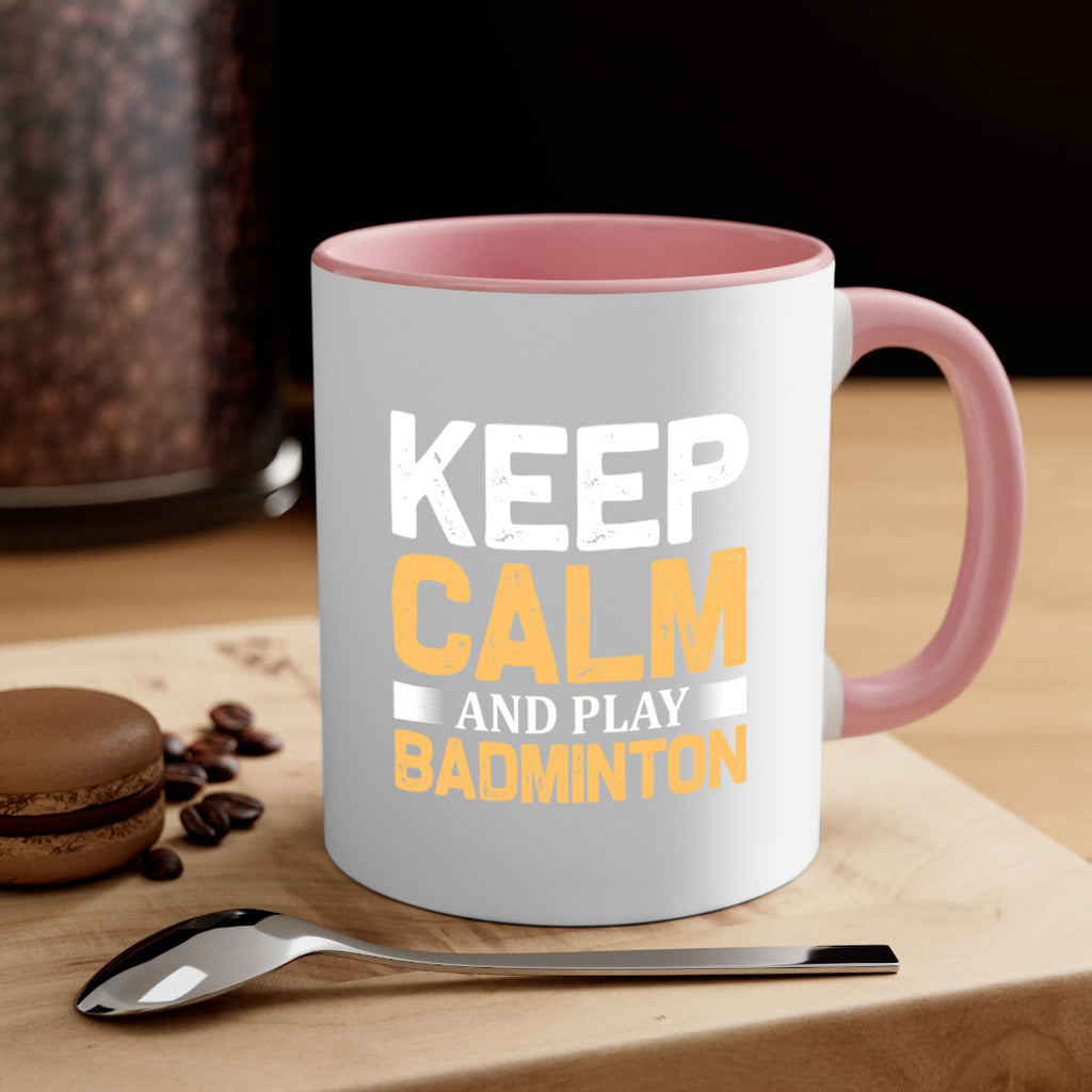 Keep calm 958#- badminton-Mug / Coffee Cup