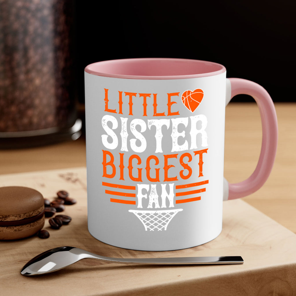 Little sister biggest fan 837#- basketball-Mug / Coffee Cup