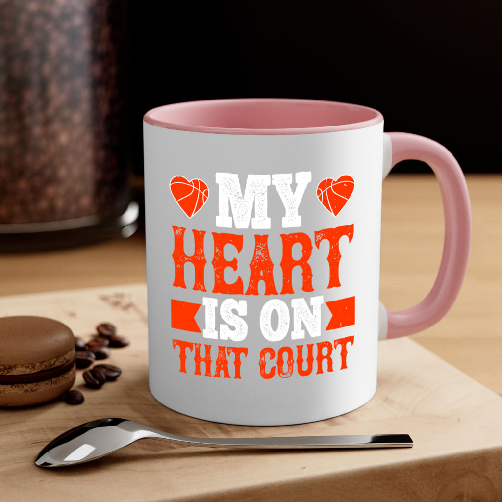 My heart is on that court 1816#- basketball-Mug / Coffee Cup