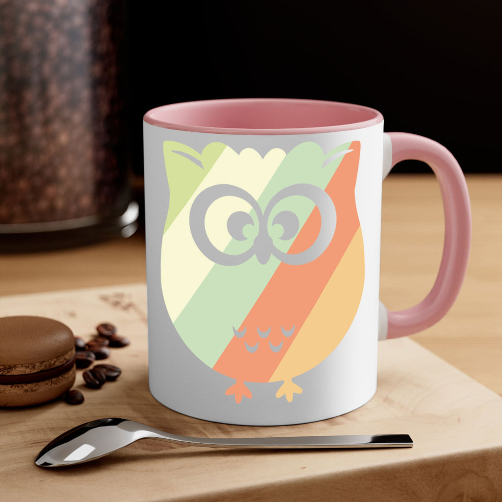 Owl Retro Style Vintage A TurtleRabbit 15#- owl-Mug / Coffee Cup