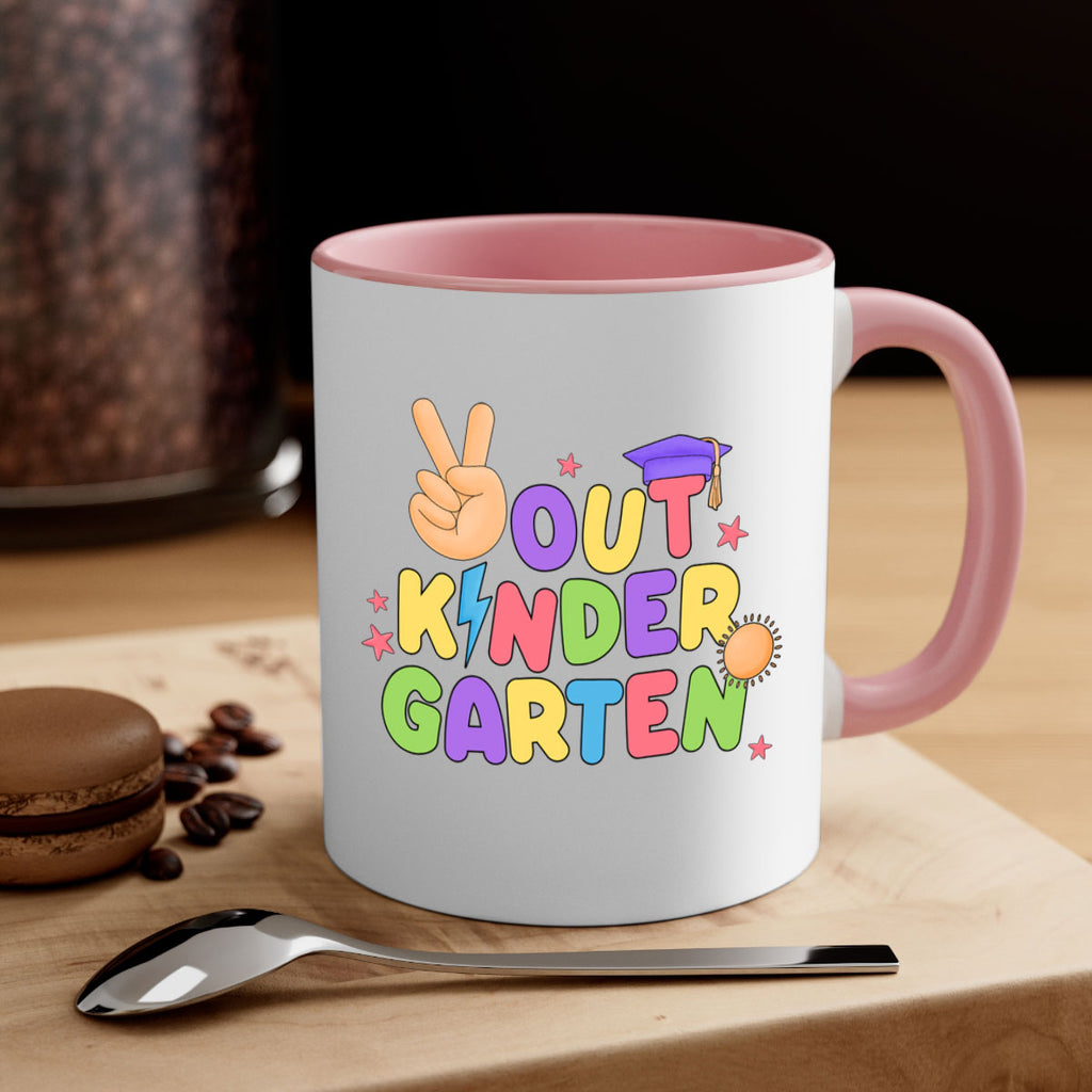 Peace Out Kindergarten Peace Hand 14#- Kindergarten-Mug / Coffee Cup
