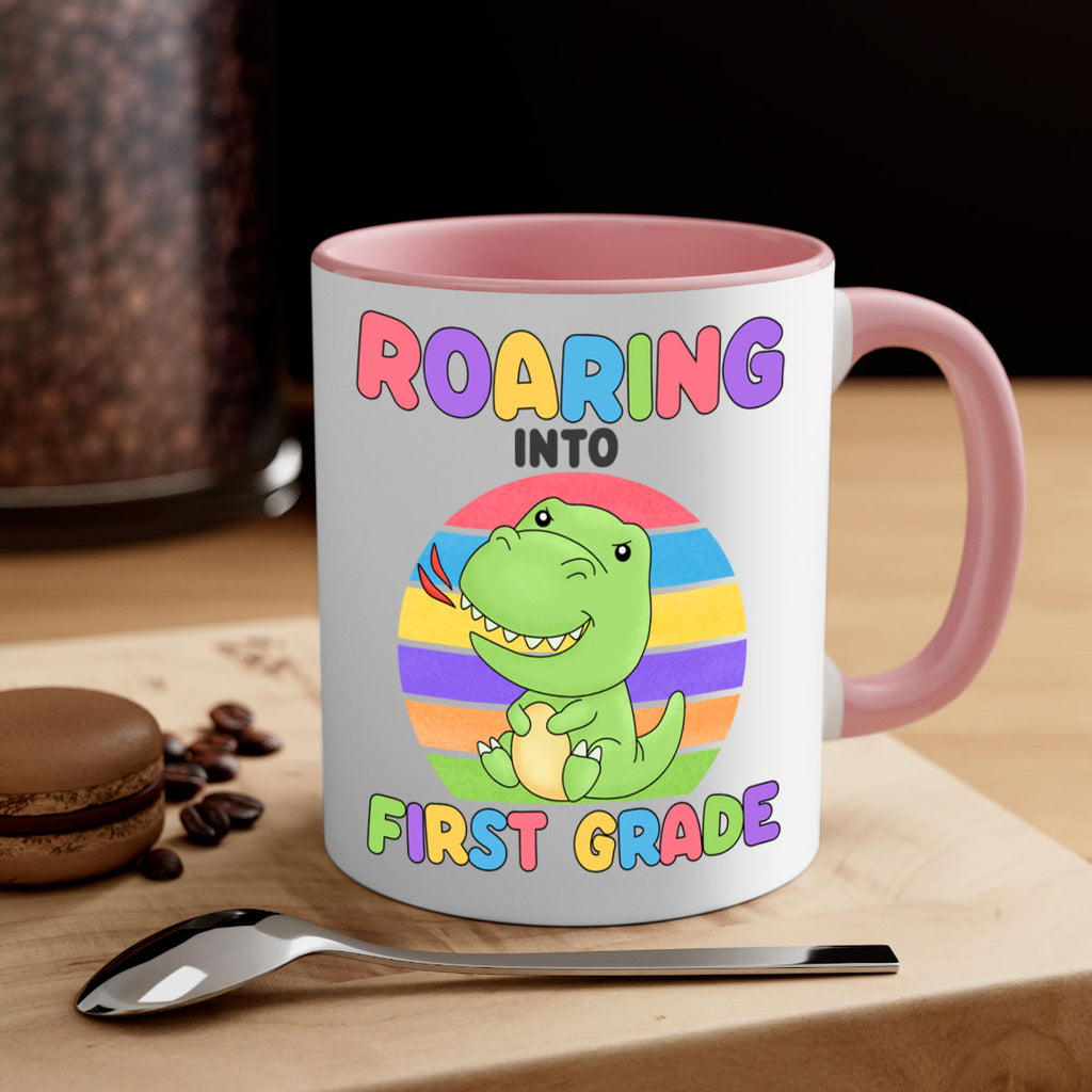 Roaring to 1st Grade Trex 2#- First Grade-Mug / Coffee Cup