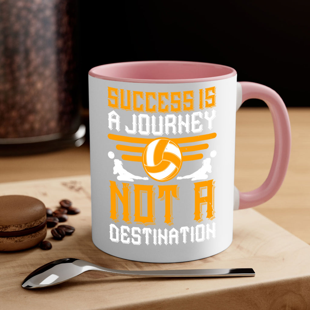 Success is a journey not a destination Style 426#- volleyball-Mug / Coffee Cup