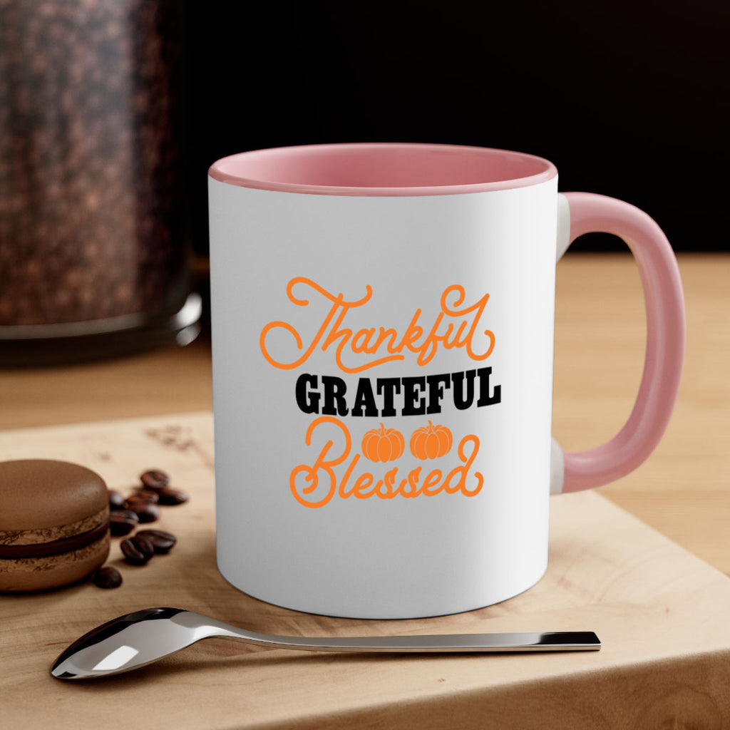 Thankful Grateful Blessed 604#- fall-Mug / Coffee Cup