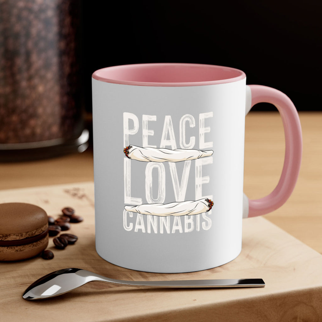 peace love cannabis 216#- marijuana-Mug / Coffee Cup