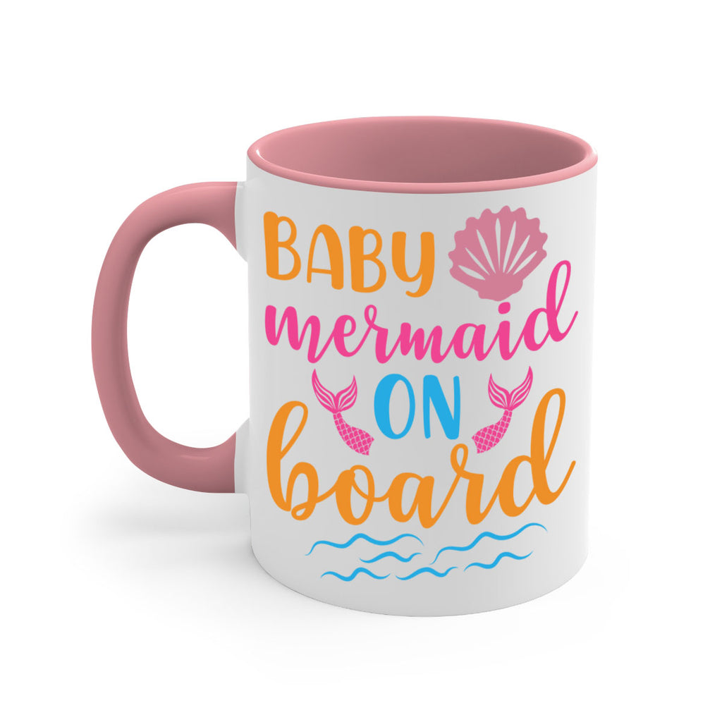 Baby Mermaid On Board 39#- mermaid-Mug / Coffee Cup
