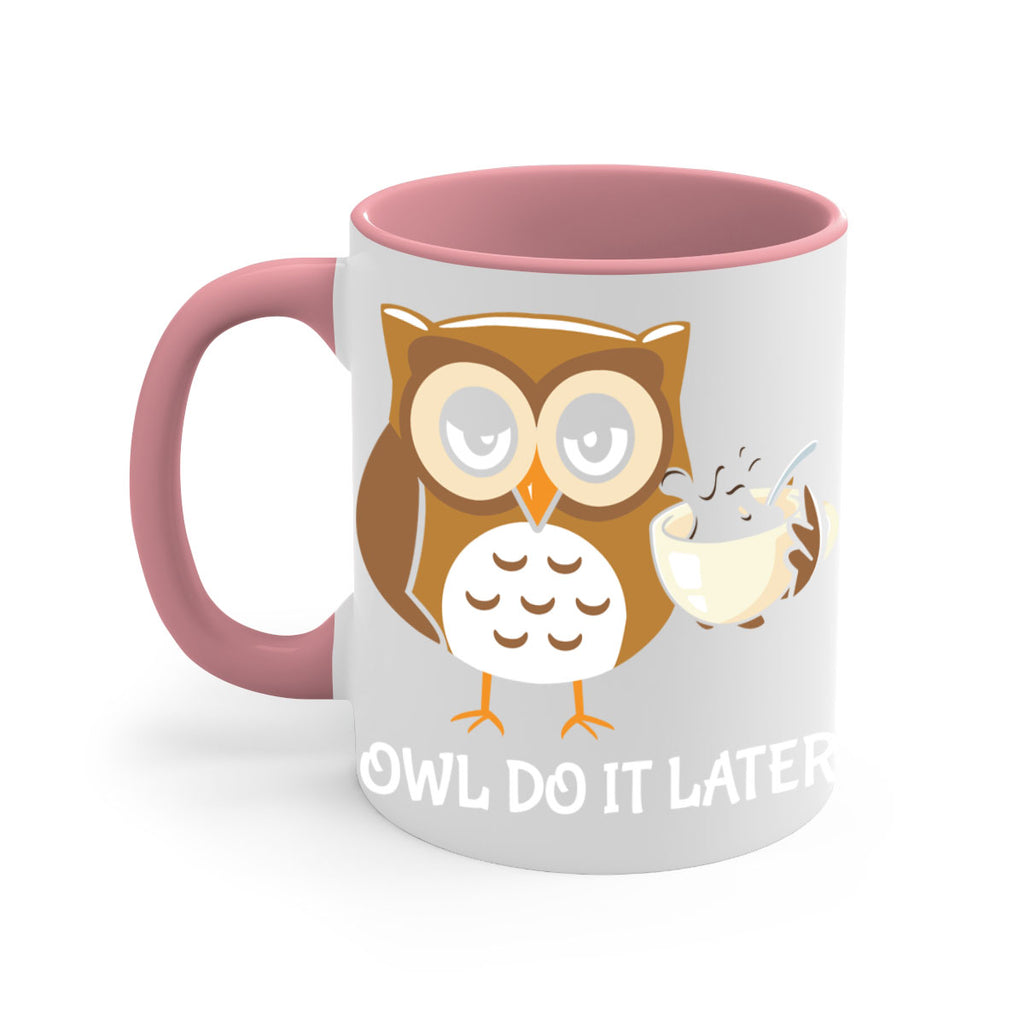 Do It Later funny Cute A TurtleRabbit 4#- owl-Mug / Coffee Cup