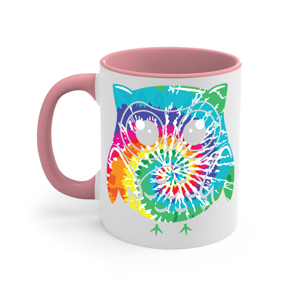 Graphic Owl Tiedye A TurtleRabbit 8#- owl-Mug / Coffee Cup