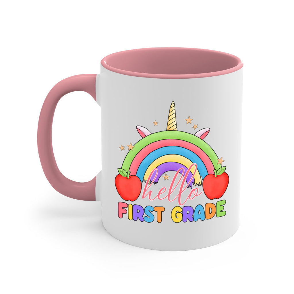 Hello 1st Grade Unicorn Rainbow 12#- First Grade-Mug / Coffee Cup