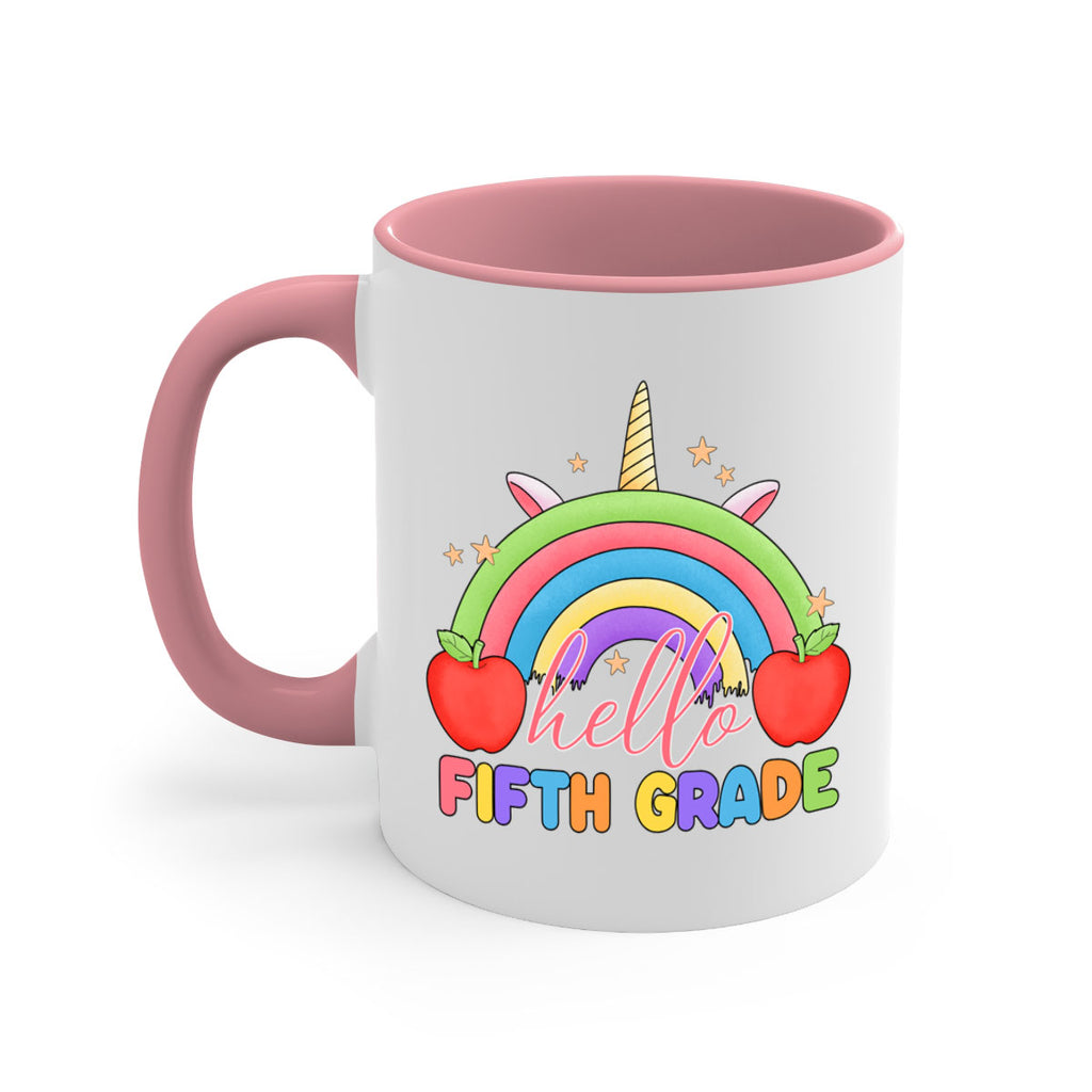 Hello 5th Grade Unicorn Rainbow 15#- 5th grade-Mug / Coffee Cup