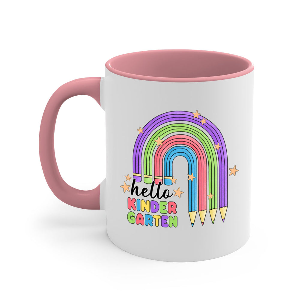 Hello Kindergarten Pencil Rainbow 4#- Kindergarten-Mug / Coffee Cup
