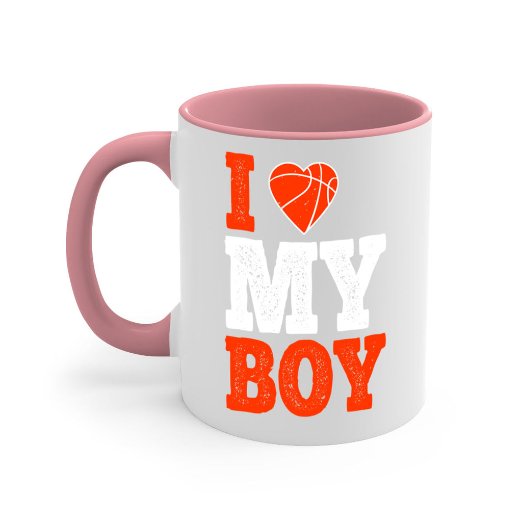 I love my boy 2255#- basketball-Mug / Coffee Cup