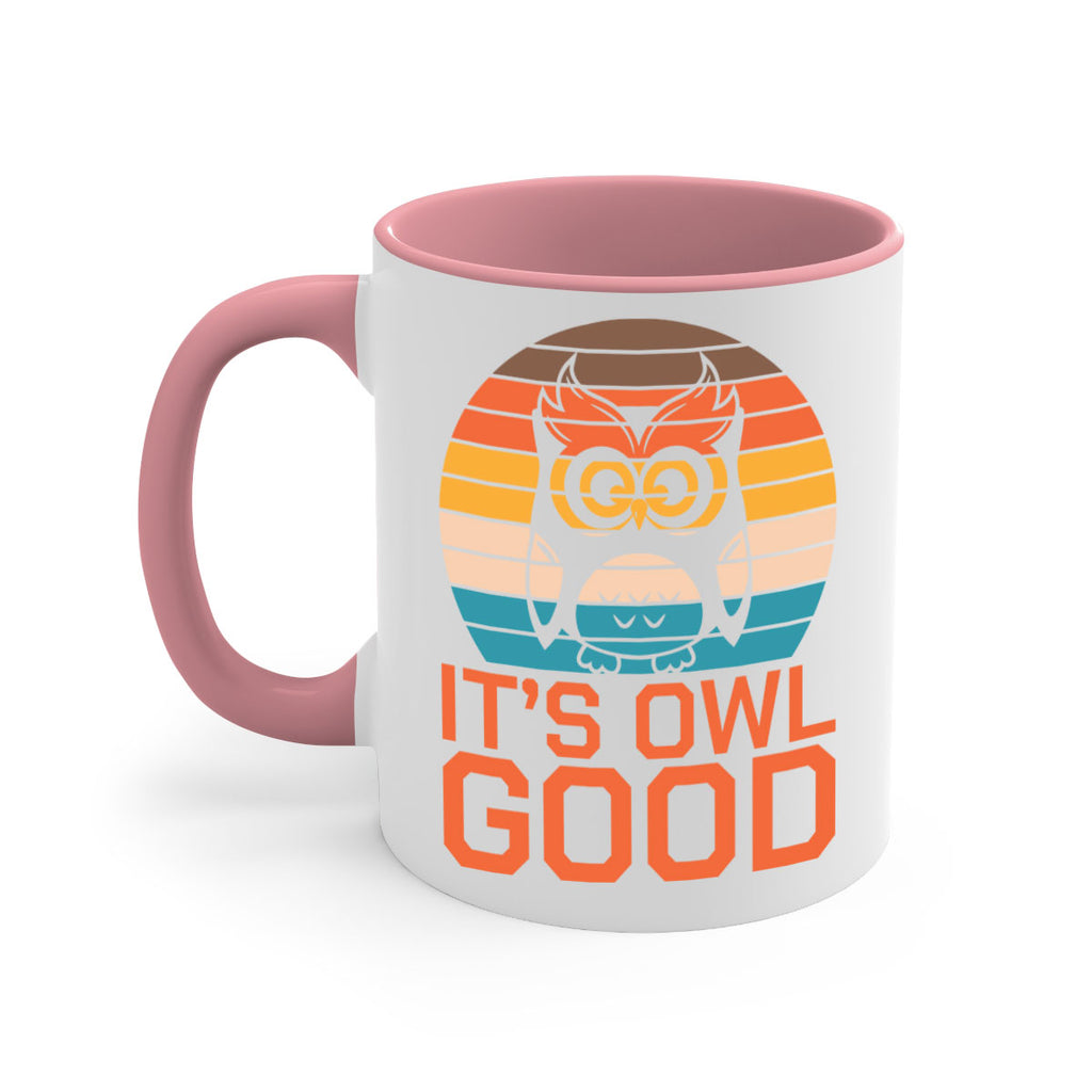 Its Owl Good Retro Owl A TurtleRabbit 10#- owl-Mug / Coffee Cup