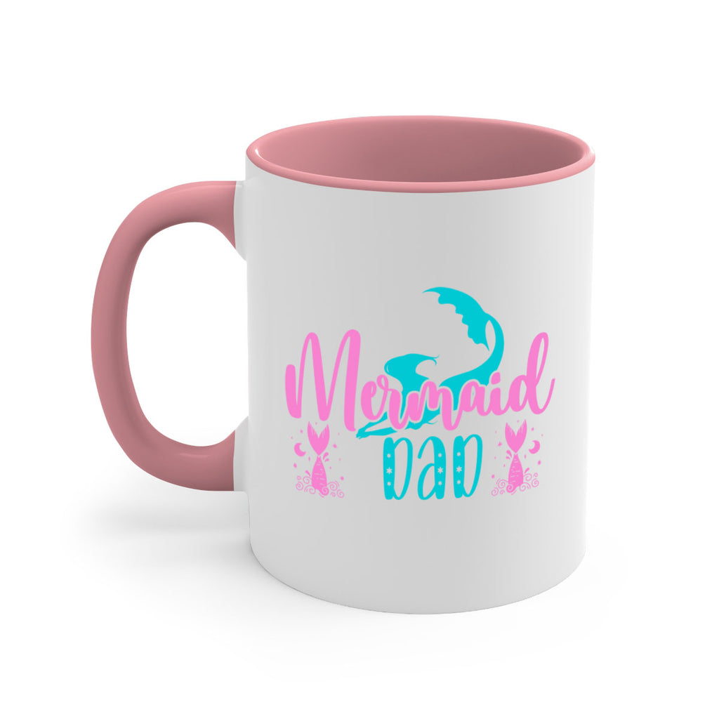 Mermaid Dad 356#- mermaid-Mug / Coffee Cup