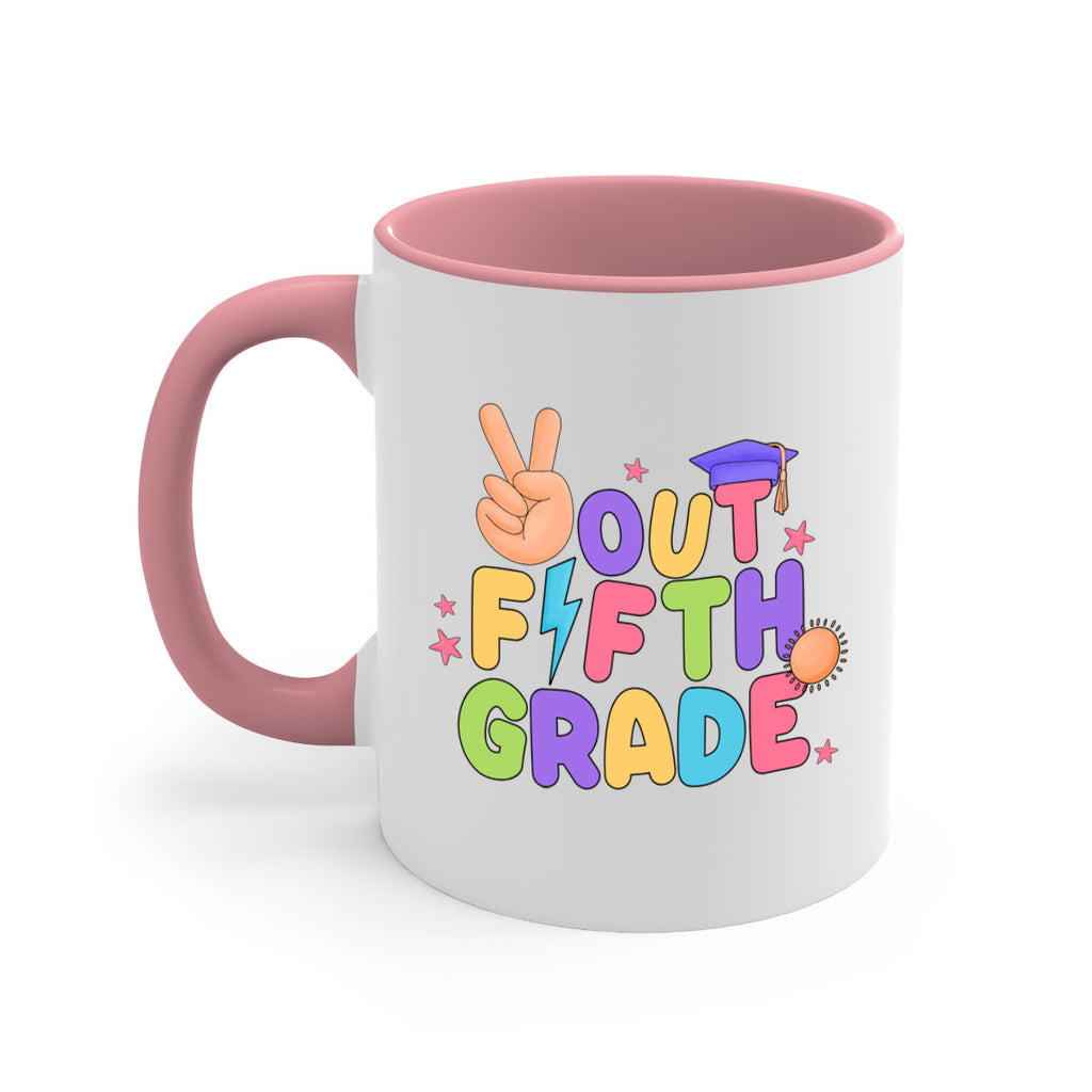 Peace Out 5th Grade Peace 20#- 5th grade-Mug / Coffee Cup