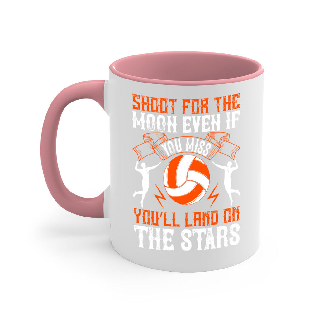Shoot for the moon even if you miss you’ll land on the stars Style 544#- volleyball-Mug / Coffee Cup