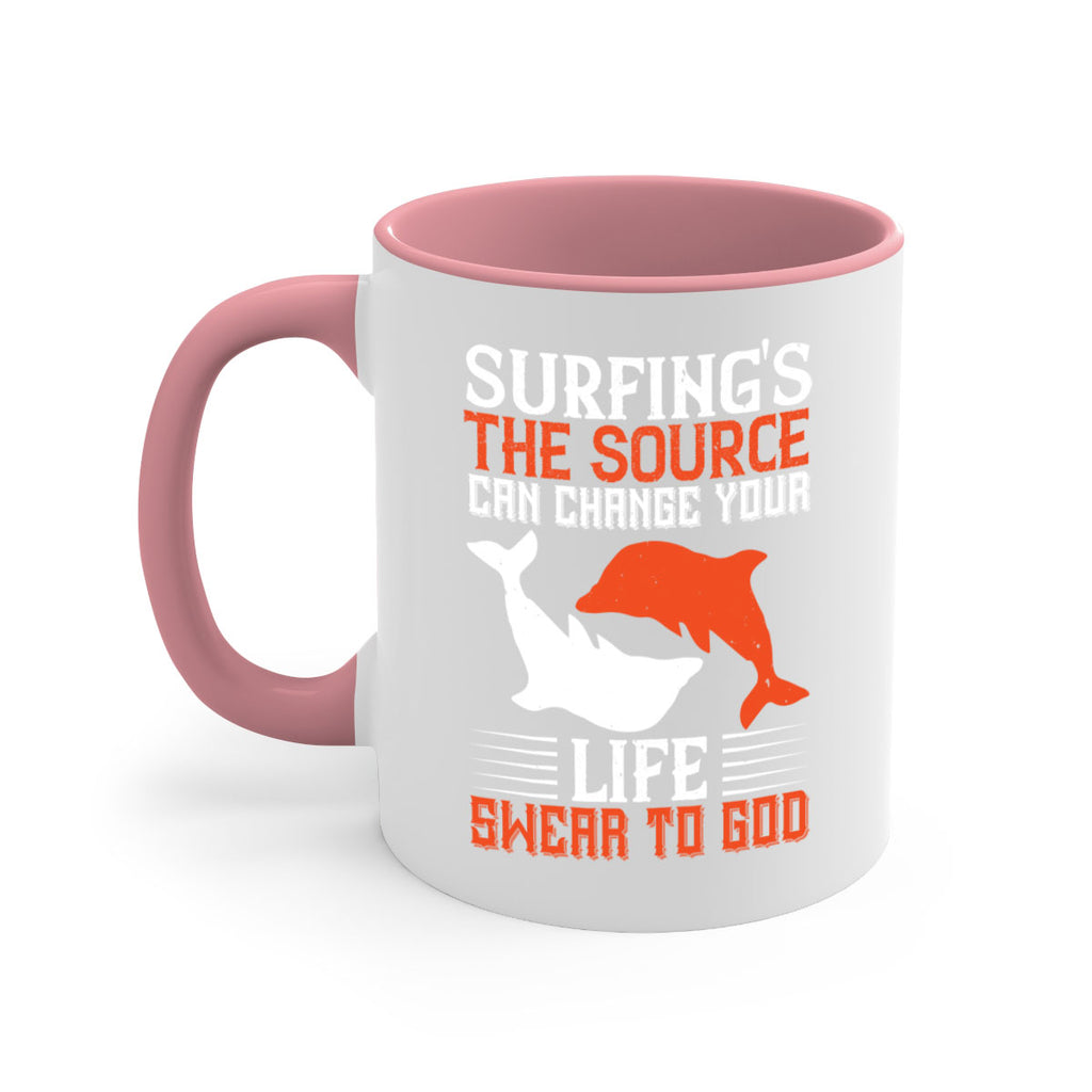 Surfings the source Can change your life Swear to God 409#- surfing-Mug / Coffee Cup