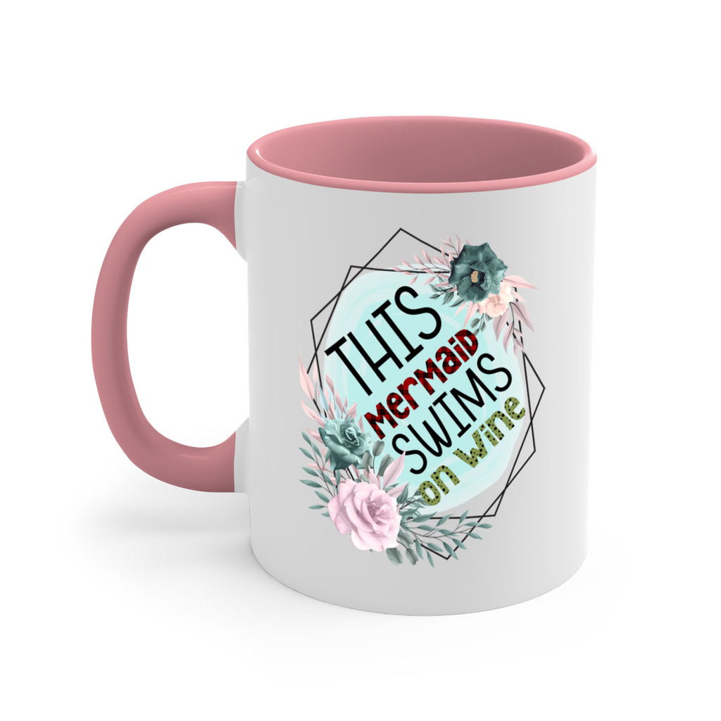 This Mermaid Swims On Wine 633#- mermaid-Mug / Coffee Cup