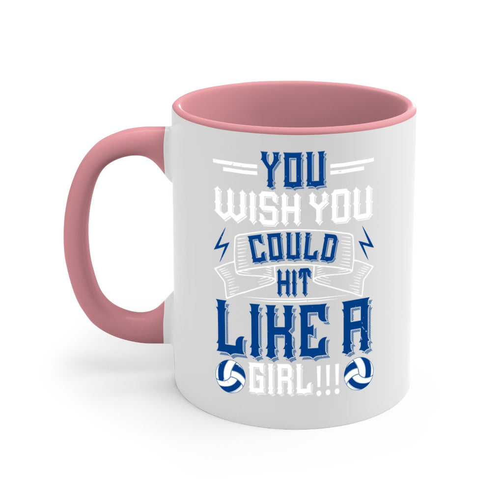 You wish you could hit like a girl Style 6#- volleyball-Mug / Coffee Cup