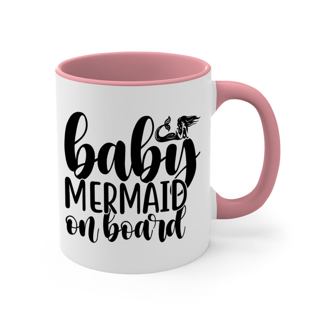 Baby mermaid on board 41#- mermaid-Mug / Coffee Cup