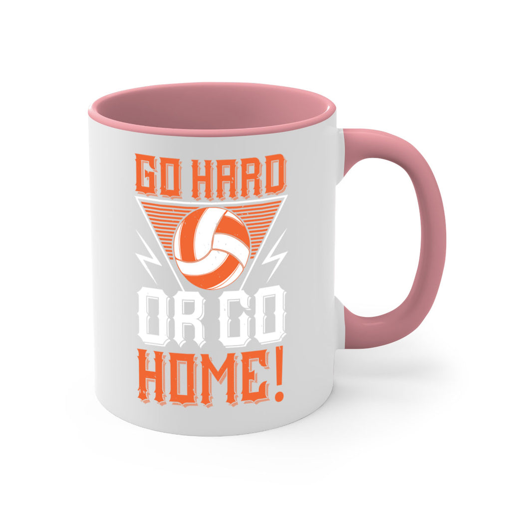 Go hard or go home Style 1215#- volleyball-Mug / Coffee Cup