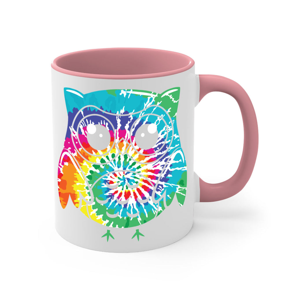 Graphic Owl Tiedye A TurtleRabbit 8#- owl-Mug / Coffee Cup