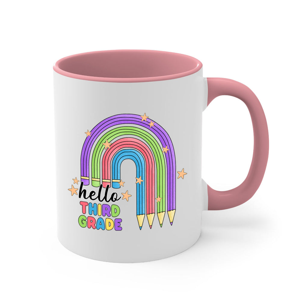 Hello 3rd Grade Pencil Rainbow 11#- Third Grade-Mug / Coffee Cup