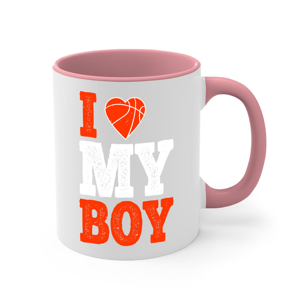 I love my boy 1108#- basketball-Mug / Coffee Cup