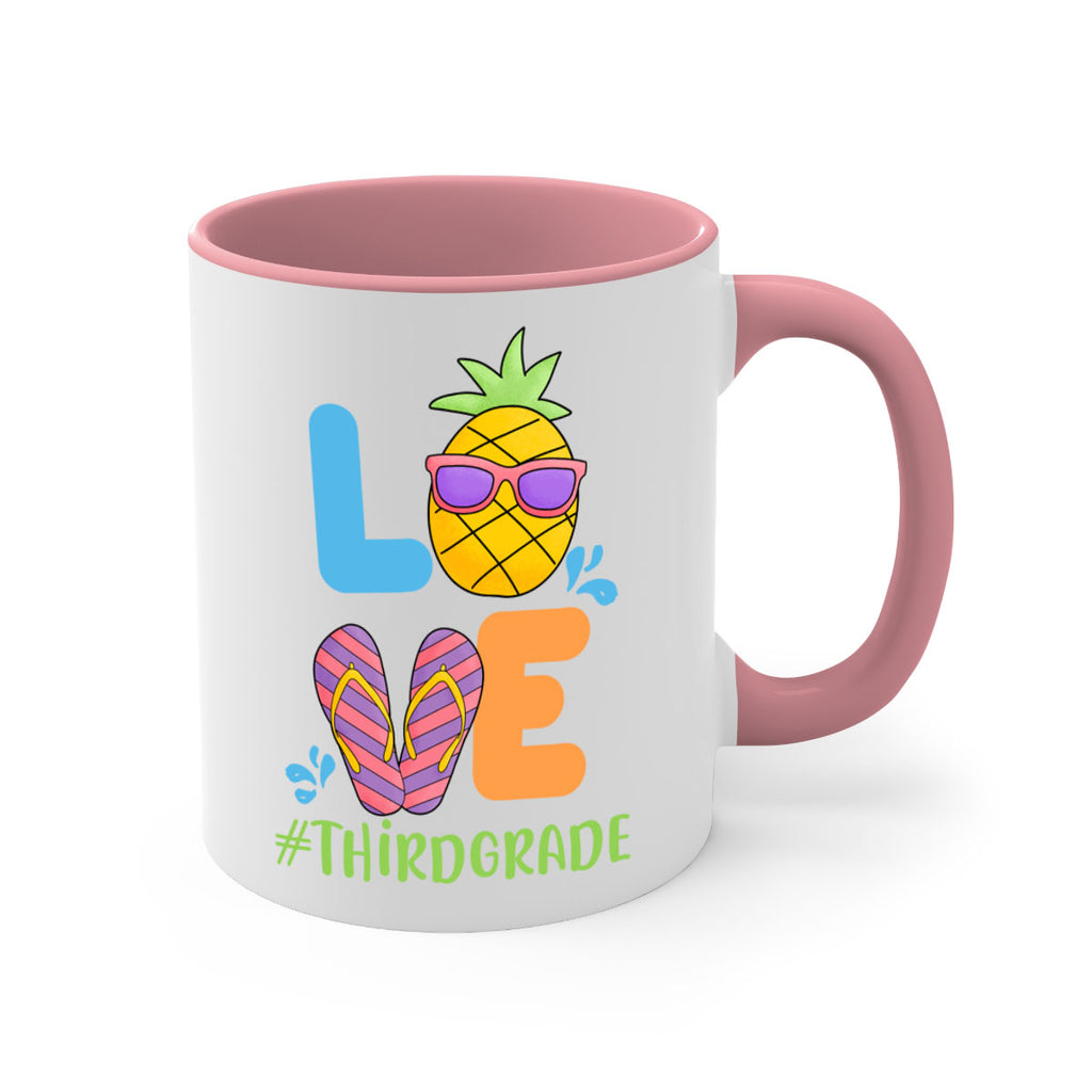 LOVE 3rd Grade Summer Pineapple 17#- Third Grade-Mug / Coffee Cup