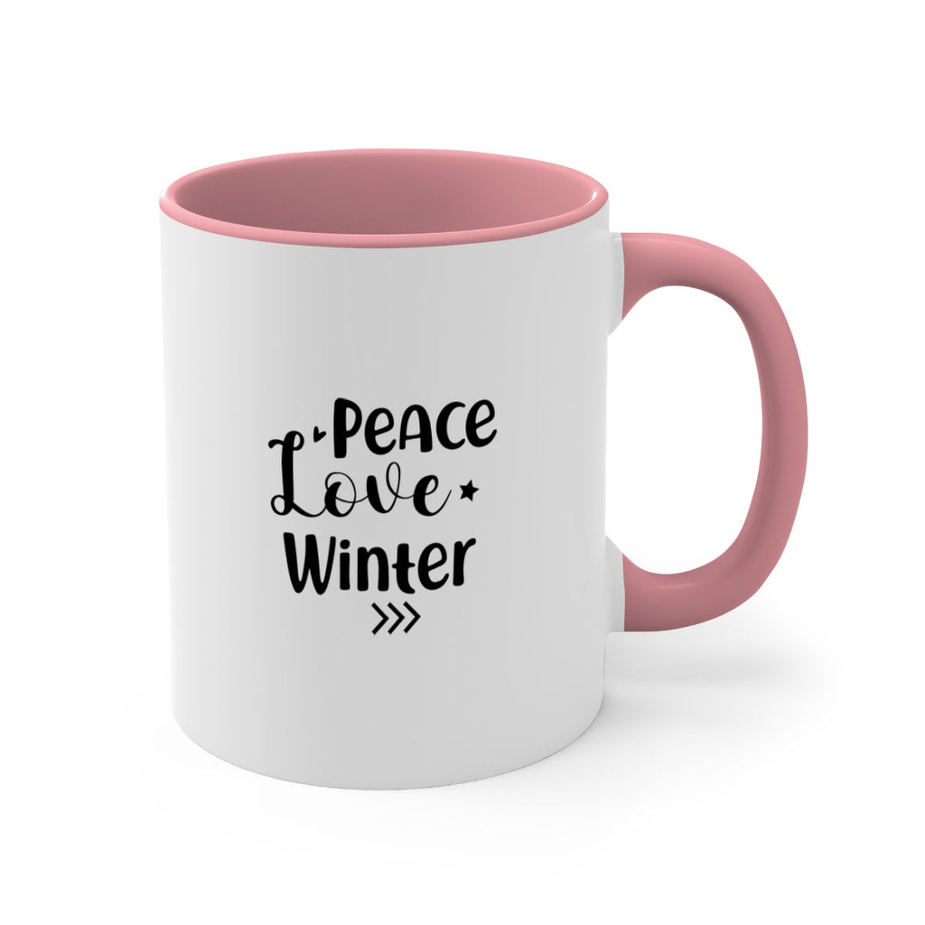 Peace Love Winter 332#- winter-Mug / Coffee Cup