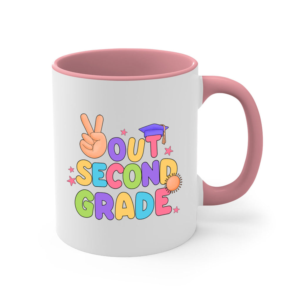 Peace Out 2nd Grade Peace 18#- second grade-Mug / Coffee Cup