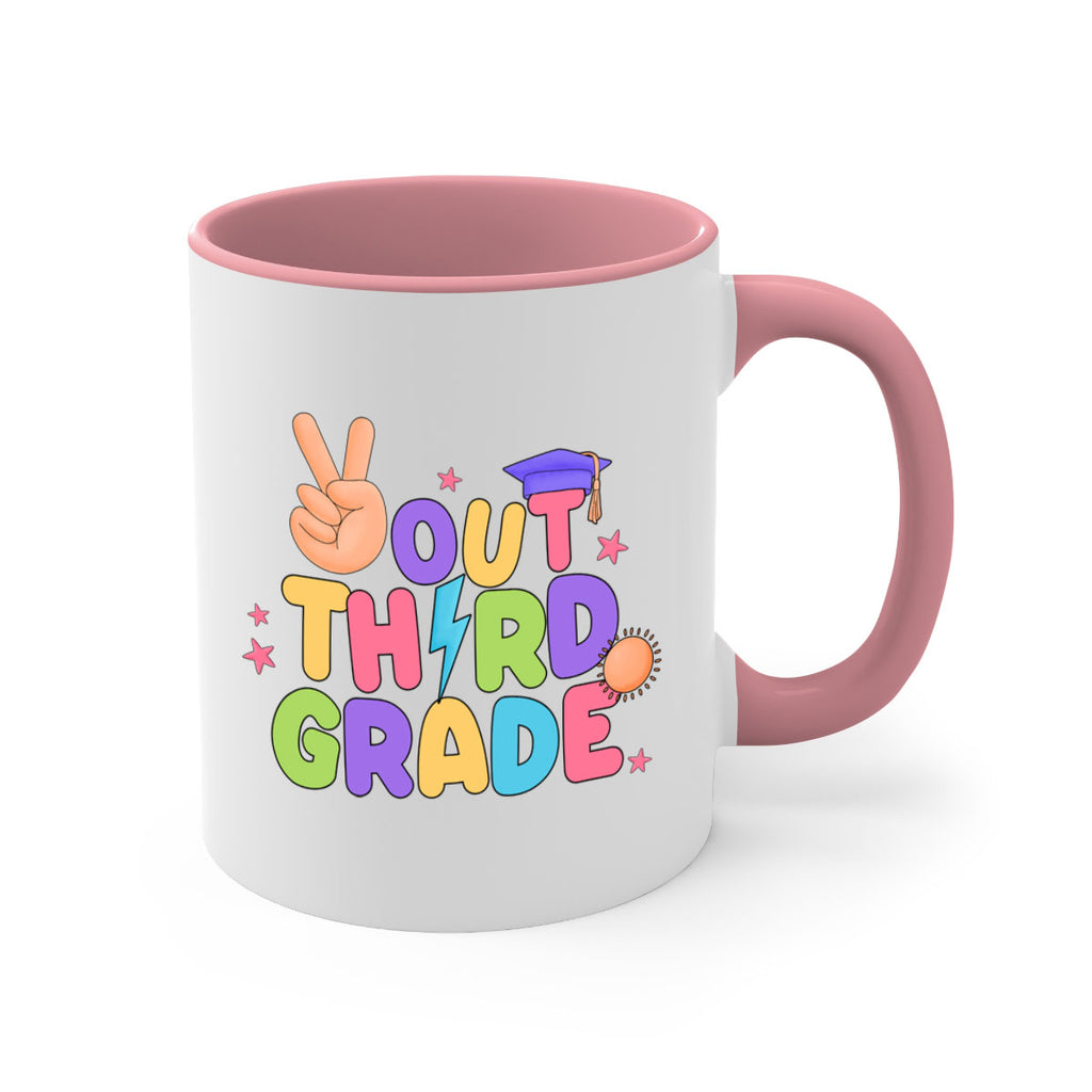 Peace Out 3rd Grade Peace 18#- Third Grade-Mug / Coffee Cup