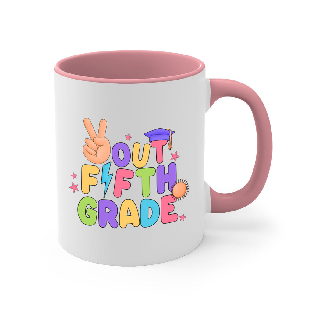 Peace Out 5th Grade Peace 20#- 5th grade-Mug / Coffee Cup