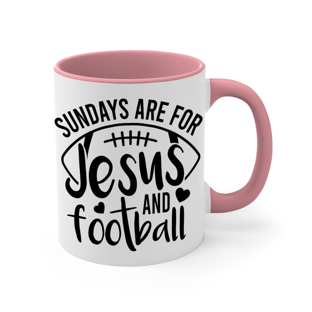 Sundays are for jesus and football 423#- football-Mug / Coffee Cup