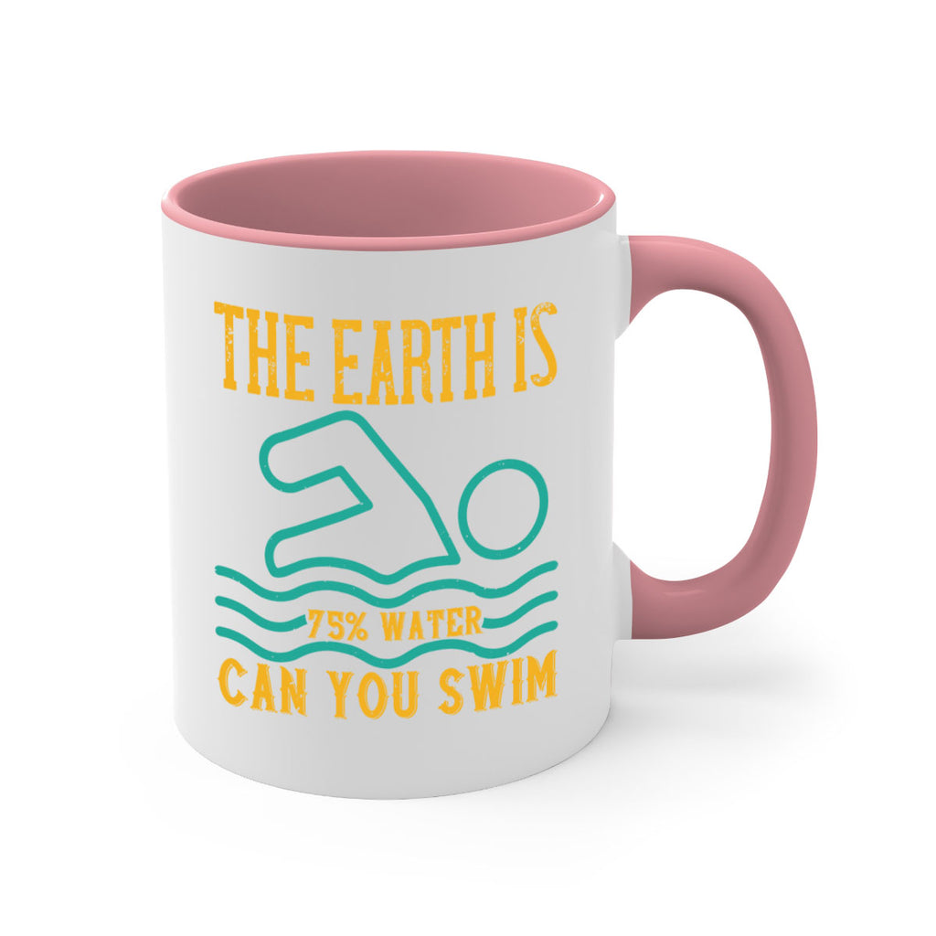 THE EARTH IS WATER CAN YOU SWIM 204#- swimming-Mug / Coffee Cup