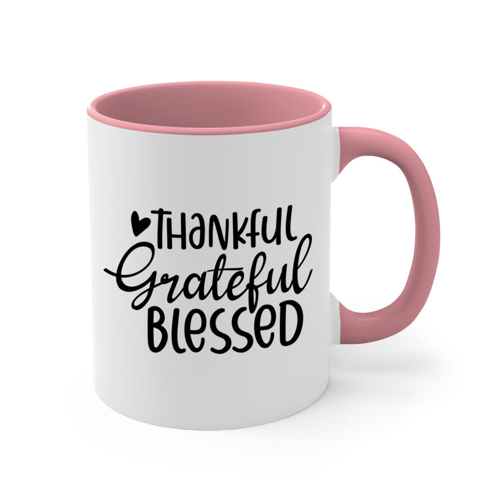 Thankful Grateful Blessed 605#- fall-Mug / Coffee Cup