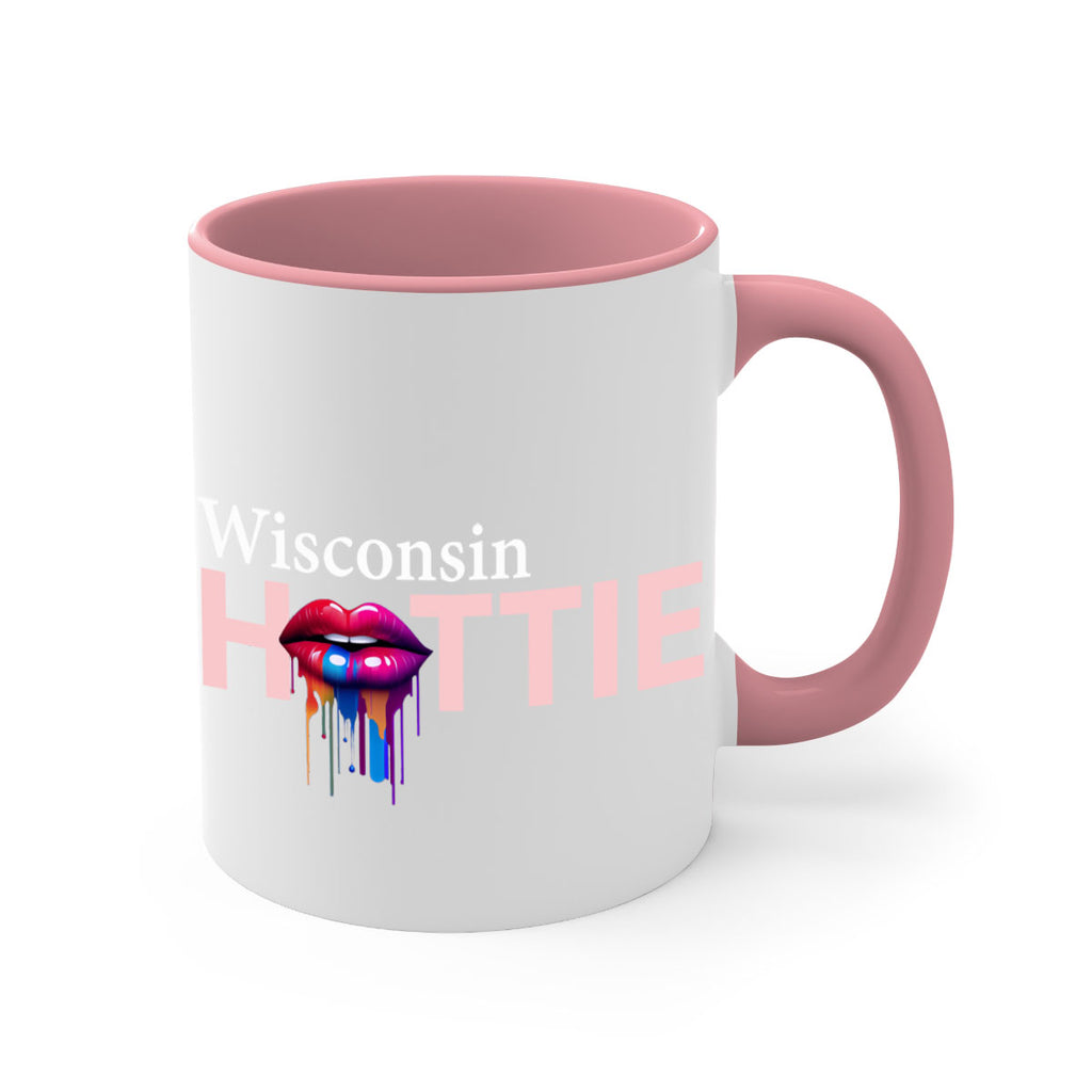 Wisconsin Hottie with dripping lips 123#- Hottie Collection-Mug / Coffee Cup