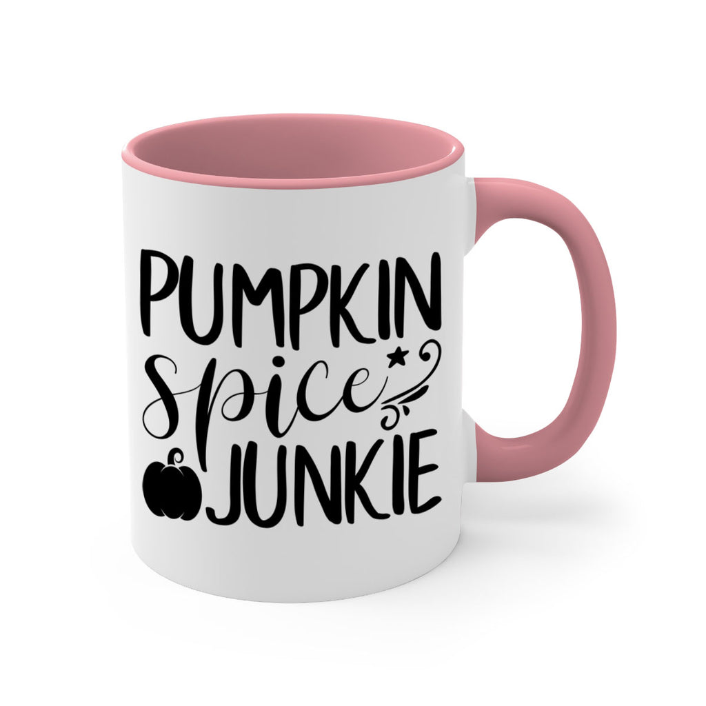 pumpkin spice junkie 548#- fall-Mug / Coffee Cup