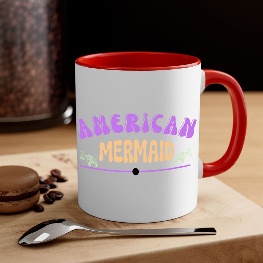 American Mermaid 16#- mermaid-Mug / Coffee Cup