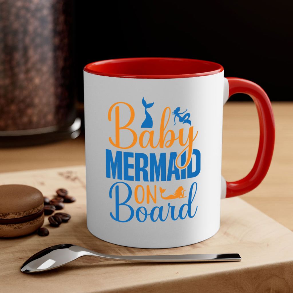 Baby Mermaid on Board 28#- mermaid-Mug / Coffee Cup