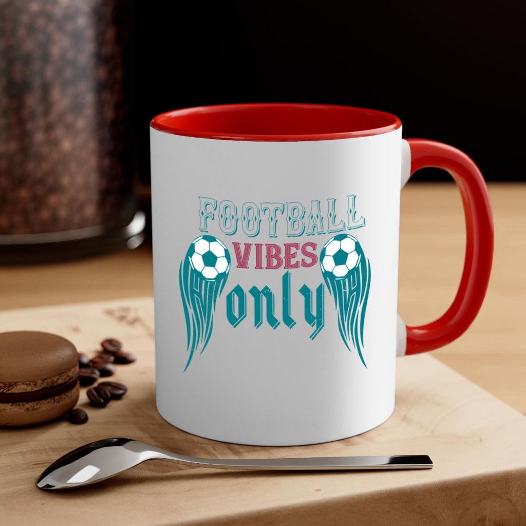 Football vibes only 1232#- football-Mug / Coffee Cup