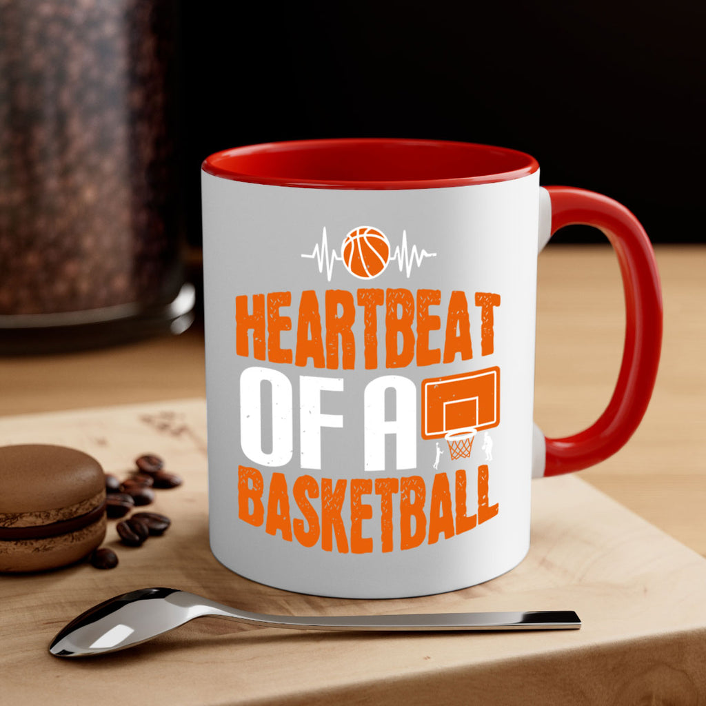 Heartbeat of a basketball 2298#- basketball-Mug / Coffee Cup