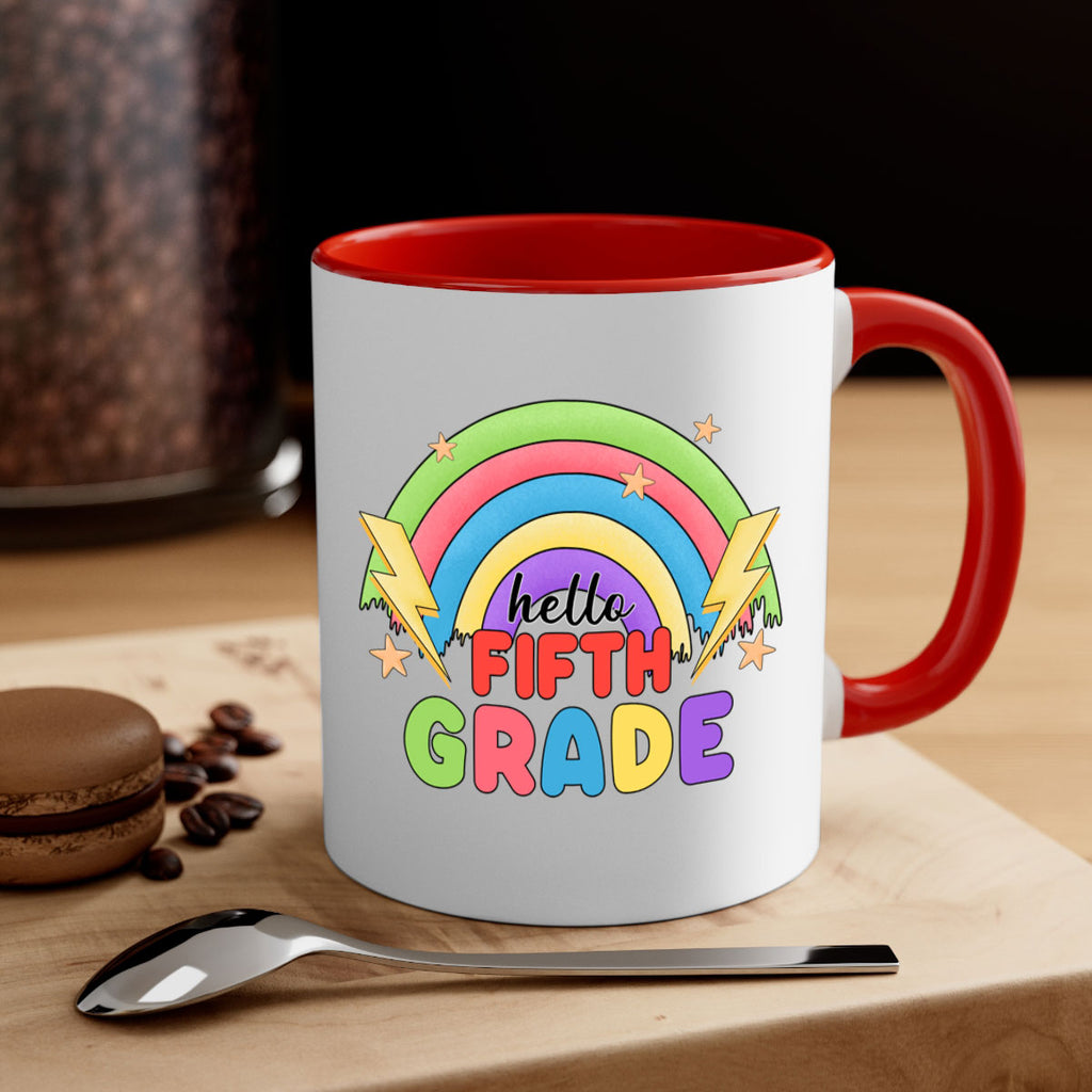 Hello 5th Grade Rainbow 14#- 5th grade-Mug / Coffee Cup