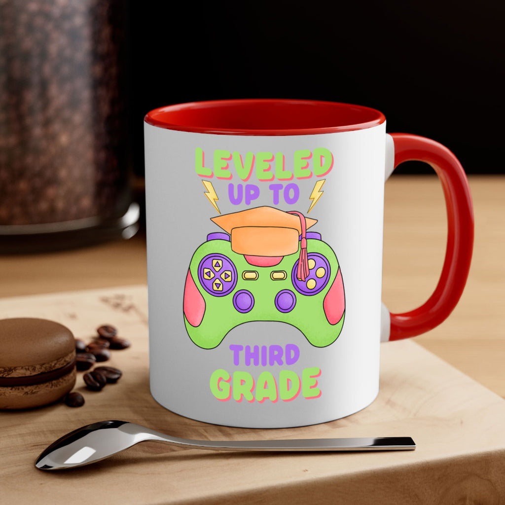Leveled up to 3rd Grade 15#- Third Grade-Mug / Coffee Cup
