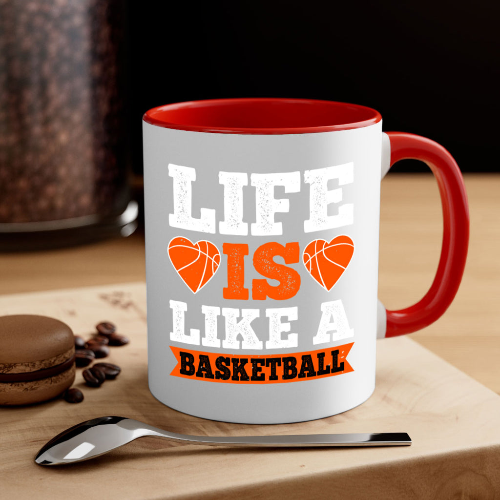 Life is like a basketball 2042#- basketball-Mug / Coffee Cup