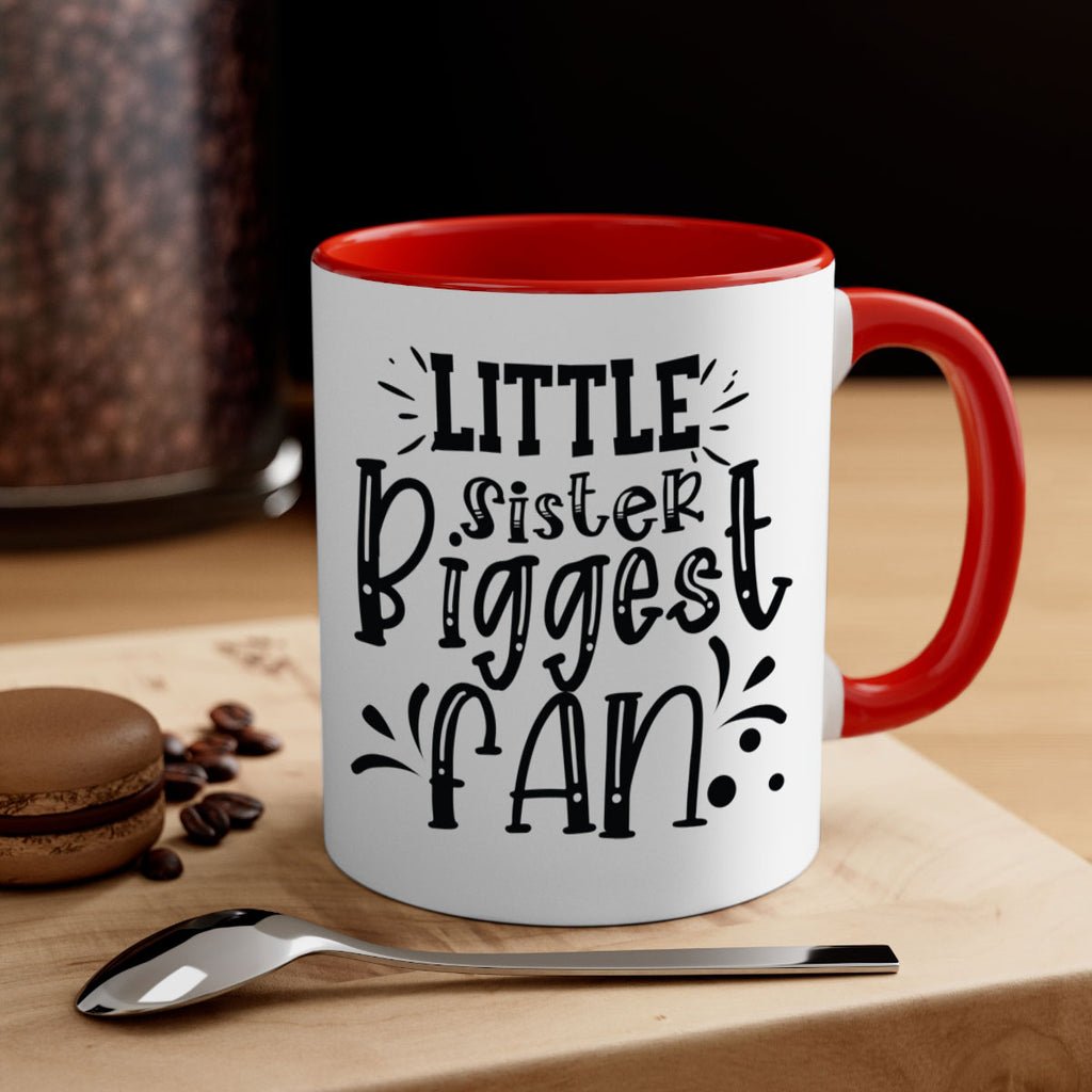 Little Sister Biggest Fan 2055#- baseball-Mug / Coffee Cup