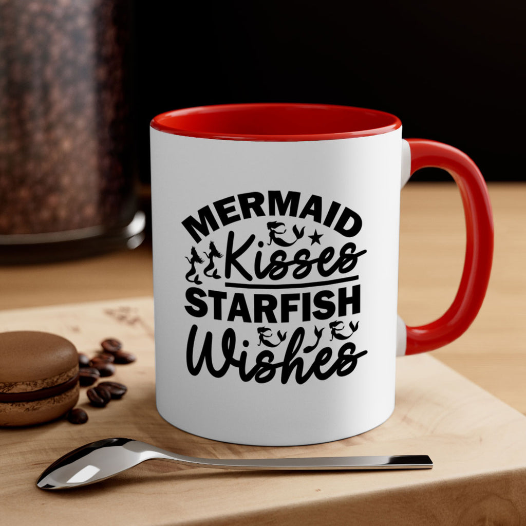 Mermaid Kisses Starfish Wishes 424#- mermaid-Mug / Coffee Cup