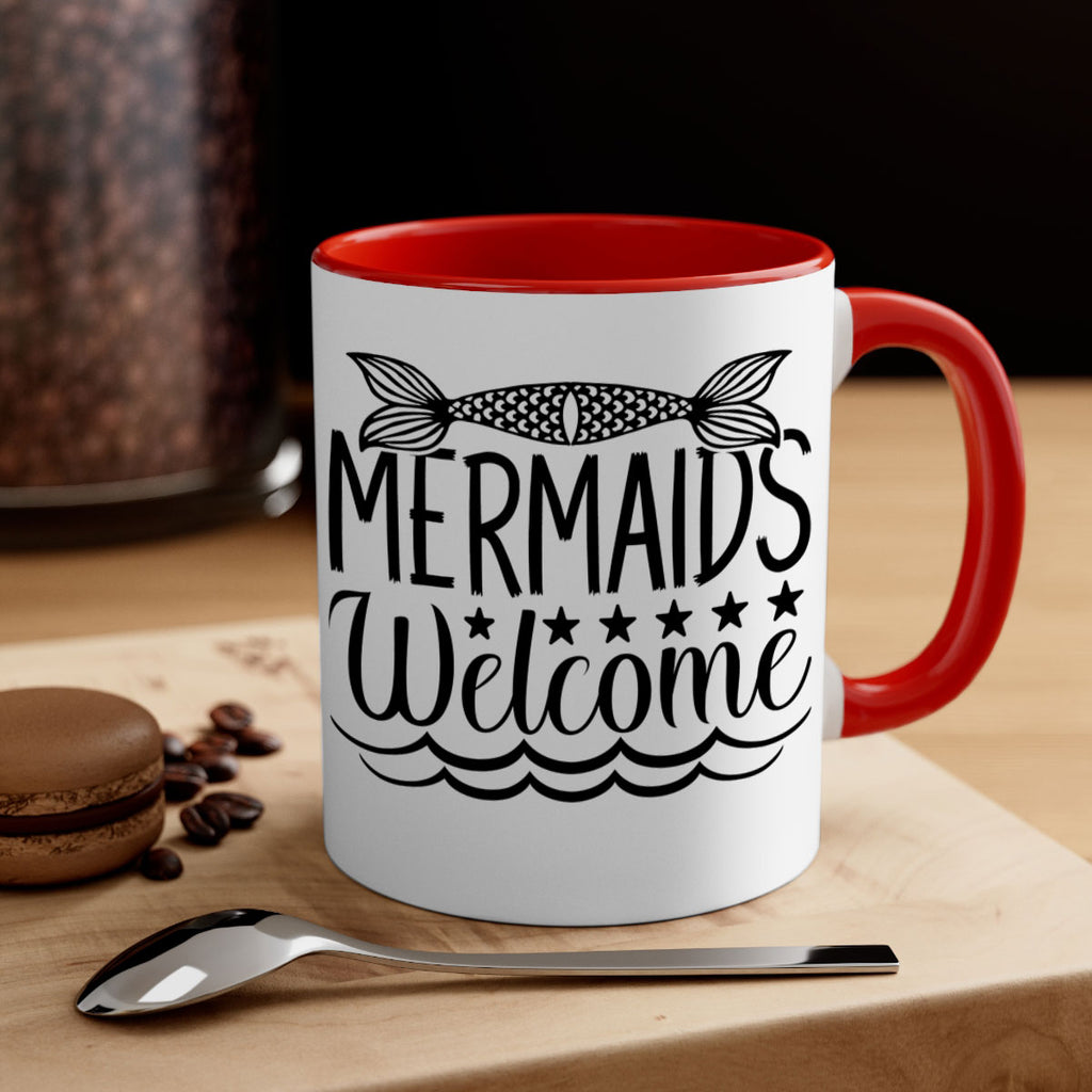 Mermaids Welcome 496#- mermaid-Mug / Coffee Cup